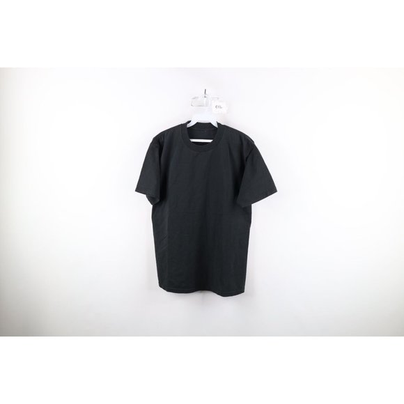 Vintage Other - Vintage 90s Streetwear Mens Size Medium Faded Blank Short Sleeve T-Shirt Black